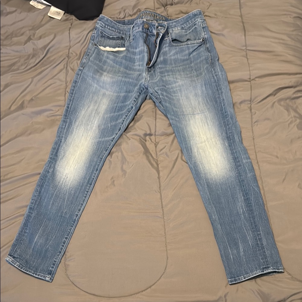American Eagle Outfitters Men's Slim Flex 4 Blue Jeans